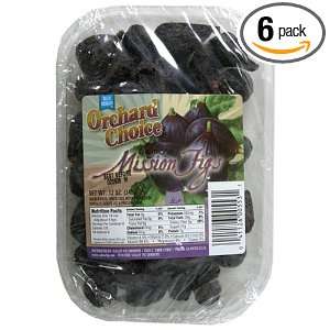 Blue Ribbon Orchard Choice Mission Figs, 12 Ounce Trays (Pack of 6)