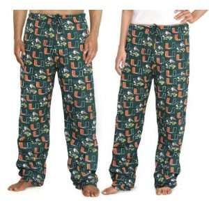  Miami Canes Scrub Pajama Pants Lg