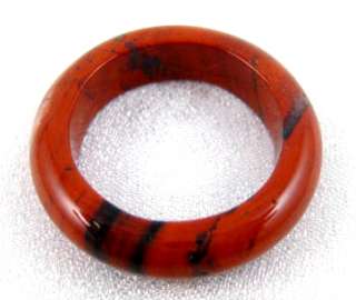 Red Jasper Ring ~ Crystal Ball Gemstone Sphere Stand  