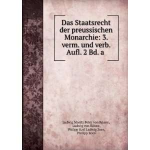   Karl Ludwig Zorn, Philipp Born Ludwig Moritz Peter von RÃ¶nne Books