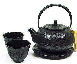 Japanese Cast Iron Teapot Tea Set w/Trivet #ts20 06  