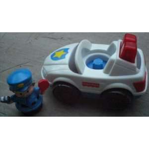  Fisher Price Light and Sound Police Car with Little Man 