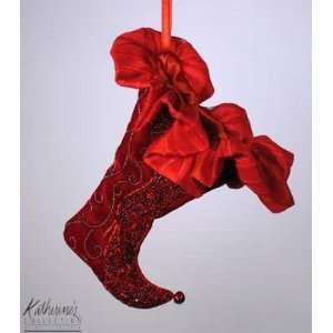 Katherines Collection Christmas red crimson beaded 