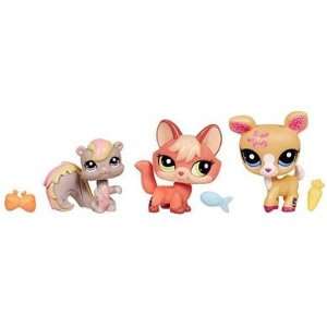    Littlest Pet Shop Pets 3Pack Squirrel, Deer Fox Toys & Games