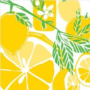  Yellow Summer Beverage Napkins   Lemons Health & Personal 