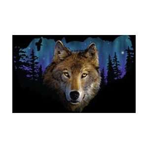  T shirts Animals Wildlife Northern Lights Wolf 4xl 