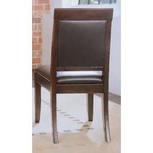   Drew Tribecca Leather Upholstered Side ChairSet of 2