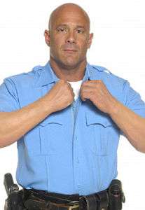 Elbeco Tex Trop Long Sleeve Uniform Shirt, Blue  