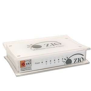  ZIO 5 Port 10/100Mbps N Way Switching Hub (White 