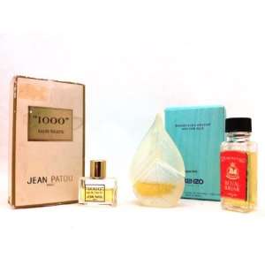 Kenzo DETE Parfum Min 0.17 Oz. + Jean Patou 1000 Mini 2 ML. + Royal 