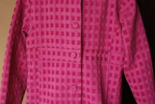 TRISH SCULLY Girls Pink Squares Spring Lined Dress Coat Jacket Easter 