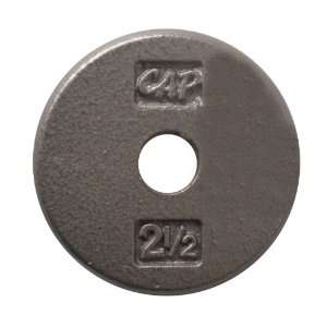  Cap Barbell Free Weights Gray Standard 12.5 Plate Sports 