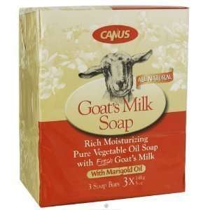  Canus Goats Milk Rich Pure Moisturizing Soap Marigold Oil 