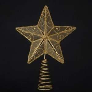  6.25 Gold Wire Star Treetop Ornament Case Pack 96