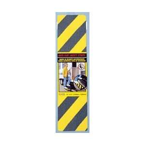  Anti Slip Safety Grit Strip,Yellow/Black, 6 x 21
