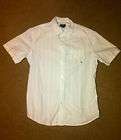 New $35 Mens Medium M Vurt White Black Blue SS Casual Dress Shirt 