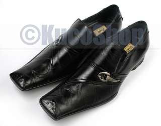Aldo Men Dress Shoes Italian Style Black Buckle 11  