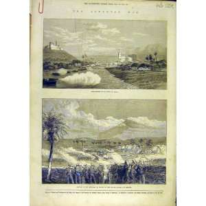  Ashantee War Elminavillage Hut People Print 1873