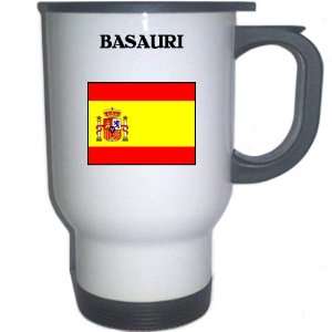  Spain (Espana)   BASAURI White Stainless Steel Mug 