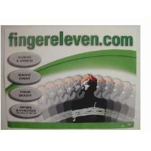    2 FingerEleven Promo Poster Finger Eleven 11 