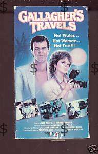 GALLAGHERS TRAVELS Michael Caulfield action 1987 VHS  