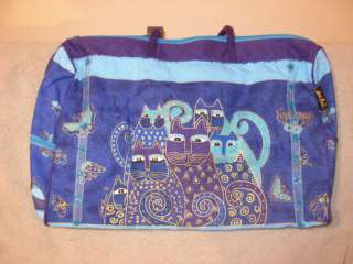 Laurel Burch Indigo Cats Canvas Tote Travel sport bags  