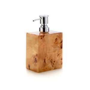   Kim Seybert Burl Wood Soap Pump 4 in x 2.5 in x 7 in
