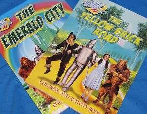 Wizard of Oz Coloring Activity Book Lot of 2 NEW 2010  