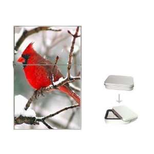  Cardinal Red Bird Flip Top Lighter