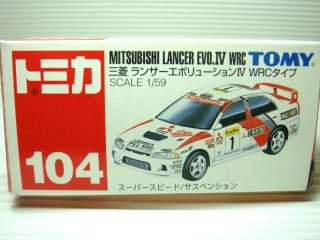  TOMICA MITSUBISHI LANCER EVOLUTION EVO IV WRC LIMITED TOY CAR  
