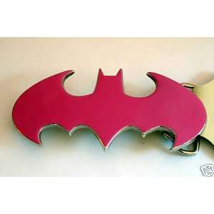 Officially Licensed Dc Comic Batman Logo Die Cut Bat in Pink Finishing 