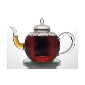  Bonjour Celeste Glass Teapot With Sugar & Cream Set Patio 
