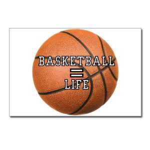  Postcards (8 Pack) Basketball Equals Life 