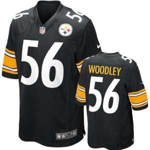  LaMarr Woodley Jersey Home Black Game Replica #56 Nike 