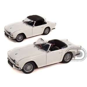  Triumph TR4 White By Jadi 118 Diecast Model Everything 