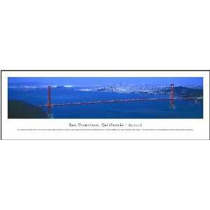San Francisco, California   Series 4 Panoramic View Framed Print 