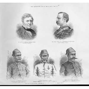  Portraits Bazley, Taylor, Tarlhat, Nussi, Effendi 1885 