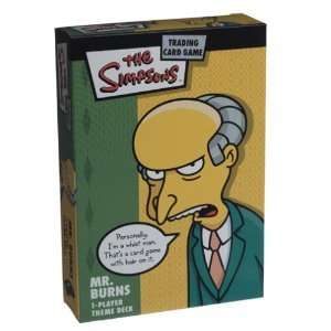 The Simpsons Trading Card Game MR. BURNS Theme Deck  