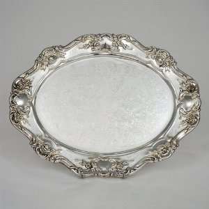  Old Master by Towle, Silverplate Tray, Small Oval Kitchen 