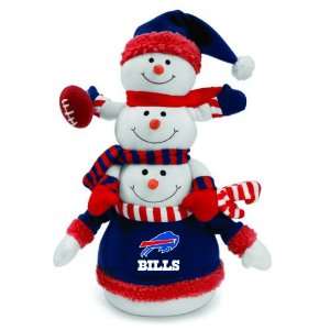  NFL Buffalo Bills Plush Towering Triple Snowman Christmas 