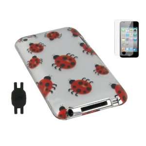 Design Rubberized Hard Case with Screen Protector for Apple iPod Touch 