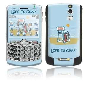 Beach Closed Design Protective Skin Decal Sticker for Blackberry Curve 