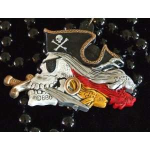  Pirate Skull New Orleans Mardi Gras Beads Dagger Fish Eye 