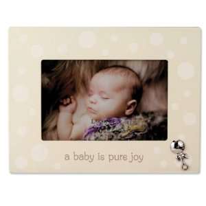 Lawrence Frames Beige And White Polka Dot 4x6 Picture Frame   Baby 