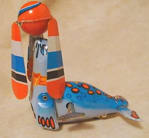 BLIC METAL WIND UP TOY SEAL BALL HELICOPTER for COLLECTORS  
