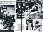 ELSA MARTINELLI sexy 1965 JPN PINUP PICTURE CLIPPINGS 2 Sheets (3 