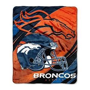 Denver Broncos 50 x 60 Micro Raschel Throw Polyester Binding Graphic 