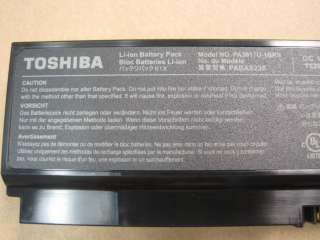 Toshiba Satellite C655 S5123 6 cell battery PA3817U 1BRS new genuine 