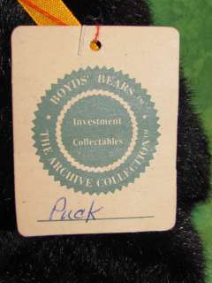 Boyds Bears Plush~PUCK~Black Cat~Master Of Disguise~  