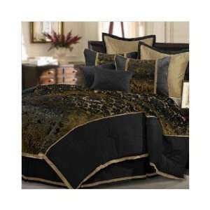  Venzato Black Full Comforter Set